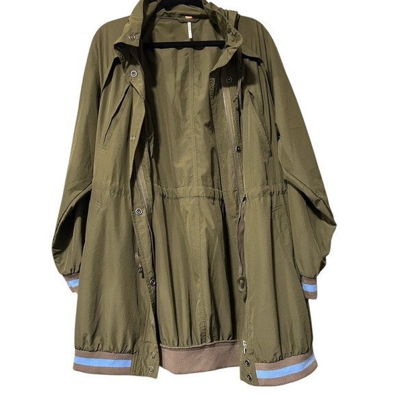 Free People Women's Sage Green Size S Windswept Anorak Jacket - Picture 3 of 5